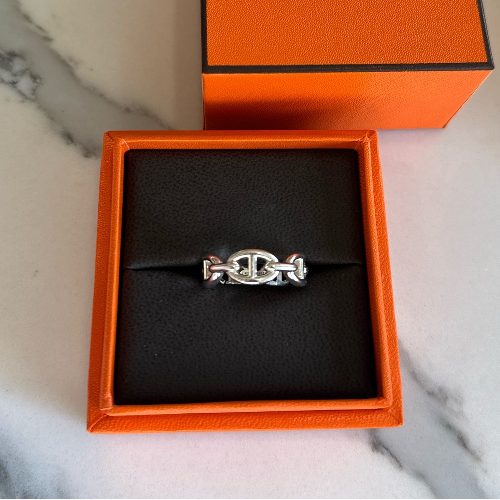 Hermes Chaine D’Ancre ring silver